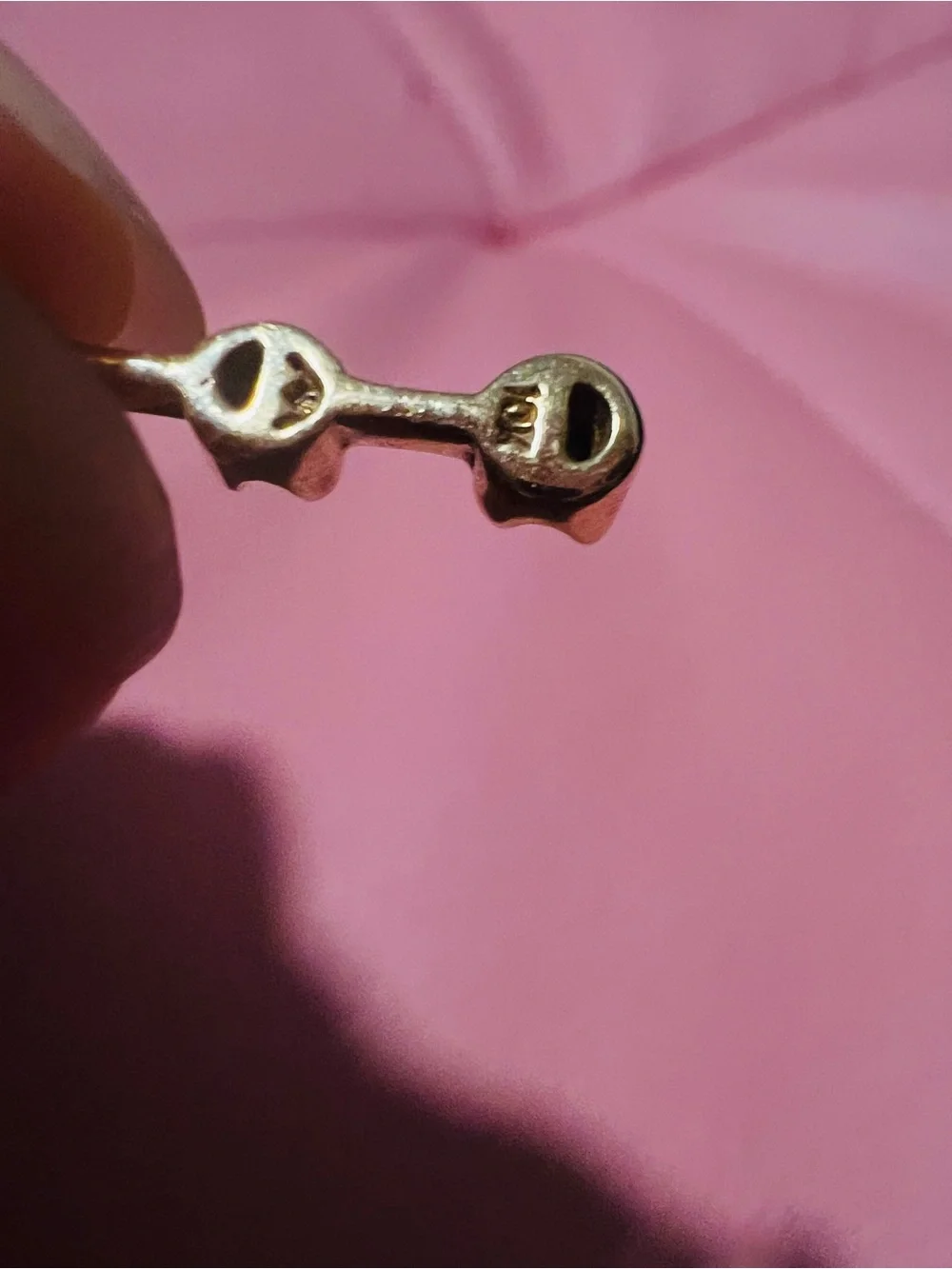 10K Gold Natural Diamond Dainty Drop Earrings